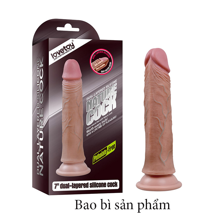 DV29 - Dương vật silicon 2 thớ siêu mềm mịn