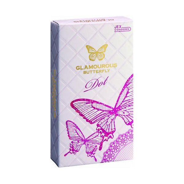 B149- Bao cao su Jex Glamcurous Butterfly dot-hộp 8c