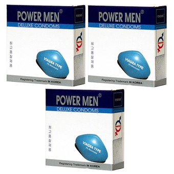 B126- Bao cao su Powermen Viagra hộp 3 chiếc
