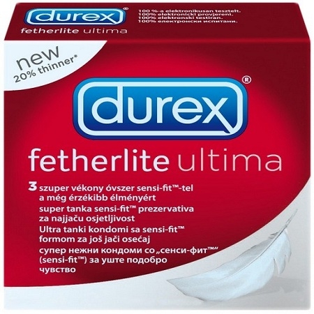 B110-Bao Cao Su Siêu Mỏng Durex Fetherlite Ultima 3 chiếc