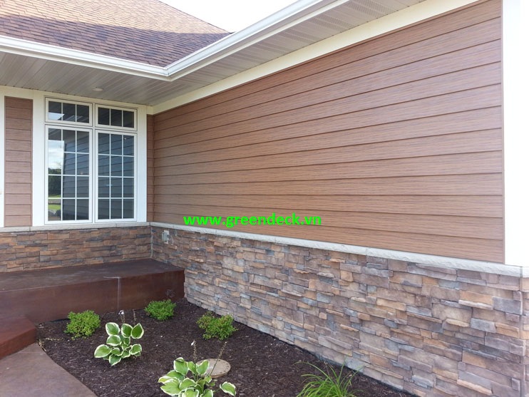 Gỗ ốp tường ngoài trời