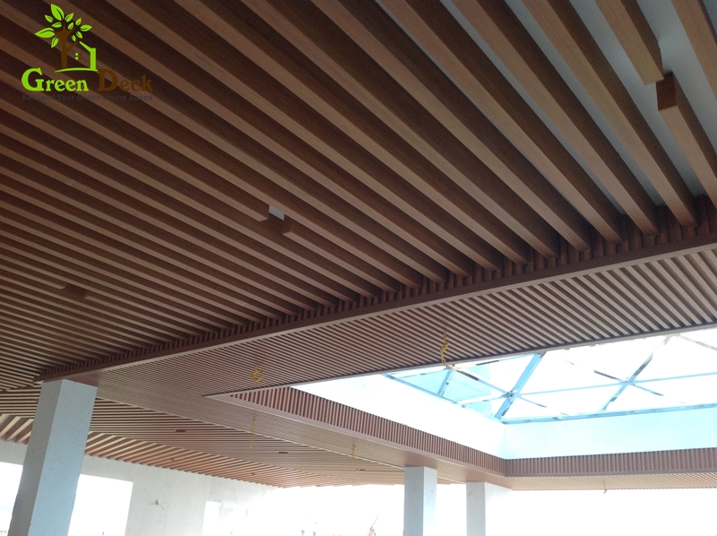 gỗ nhựa composite ốp trần