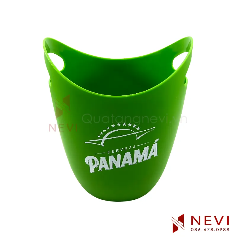 xô đá nhựa 2 quai in logo tại nevi