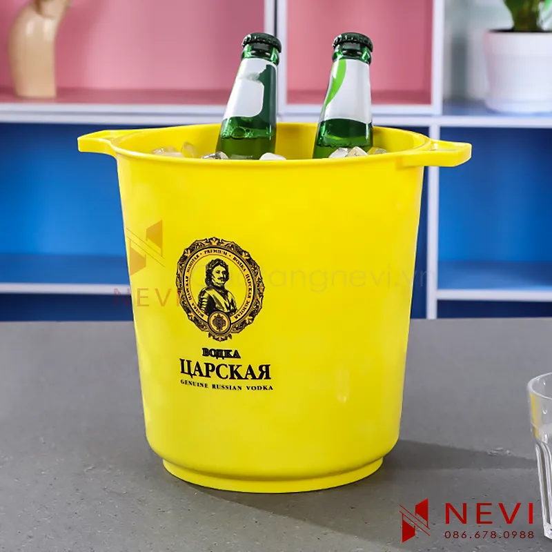 in xô đá quán ăn