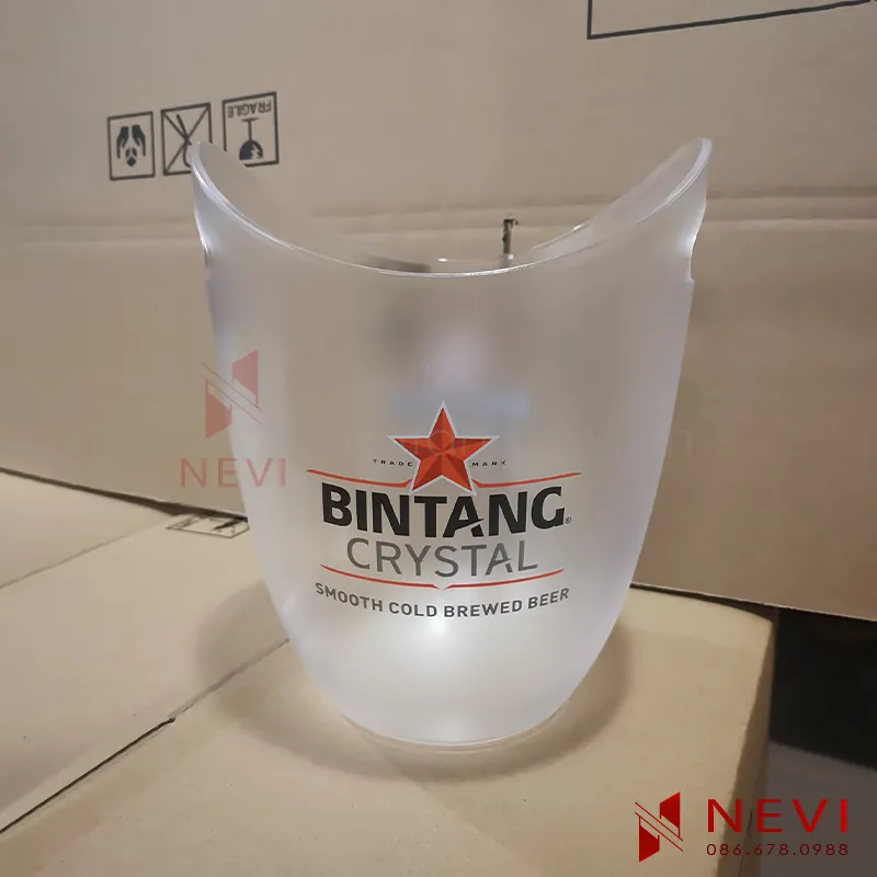 xô đá nhựa nhám trong