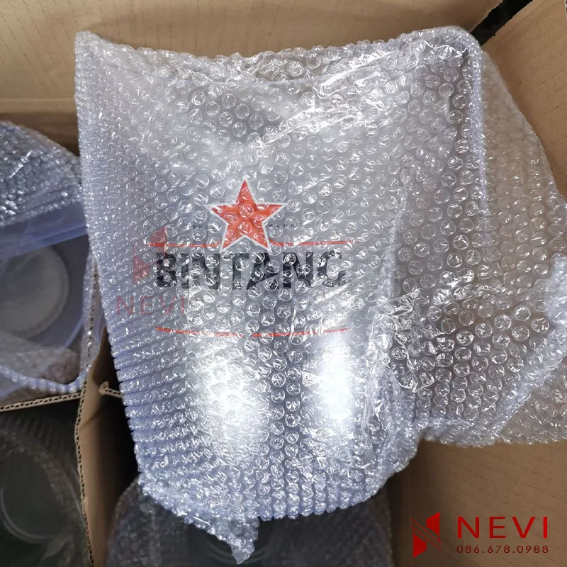 sản xuất xô đá nhựa in logo