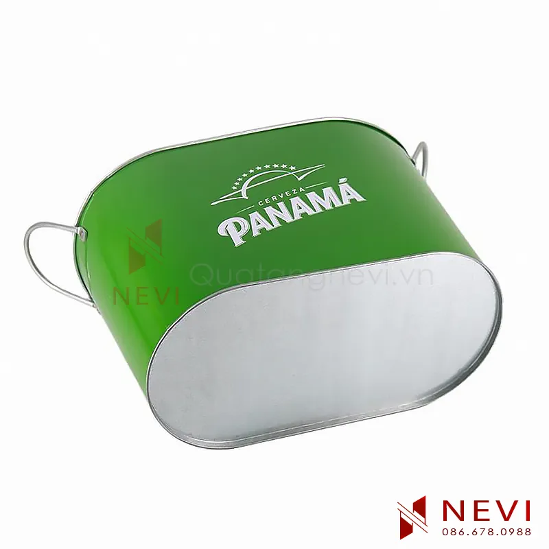 xô đá sắt in logo theo yêu cầu