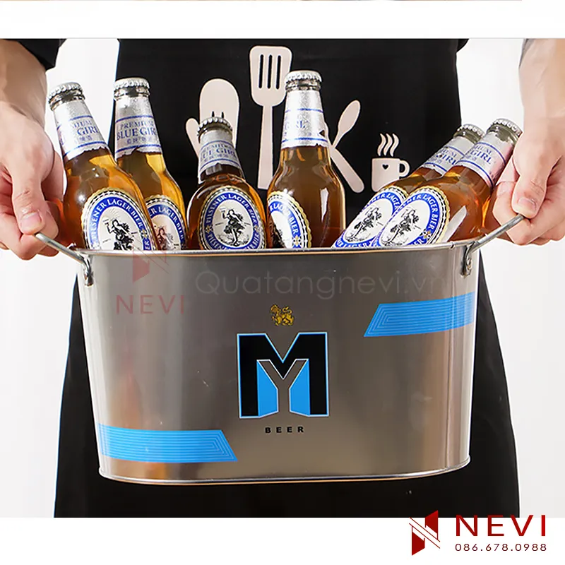 xô đá kim loại làm bằng sắt mạ kẽm