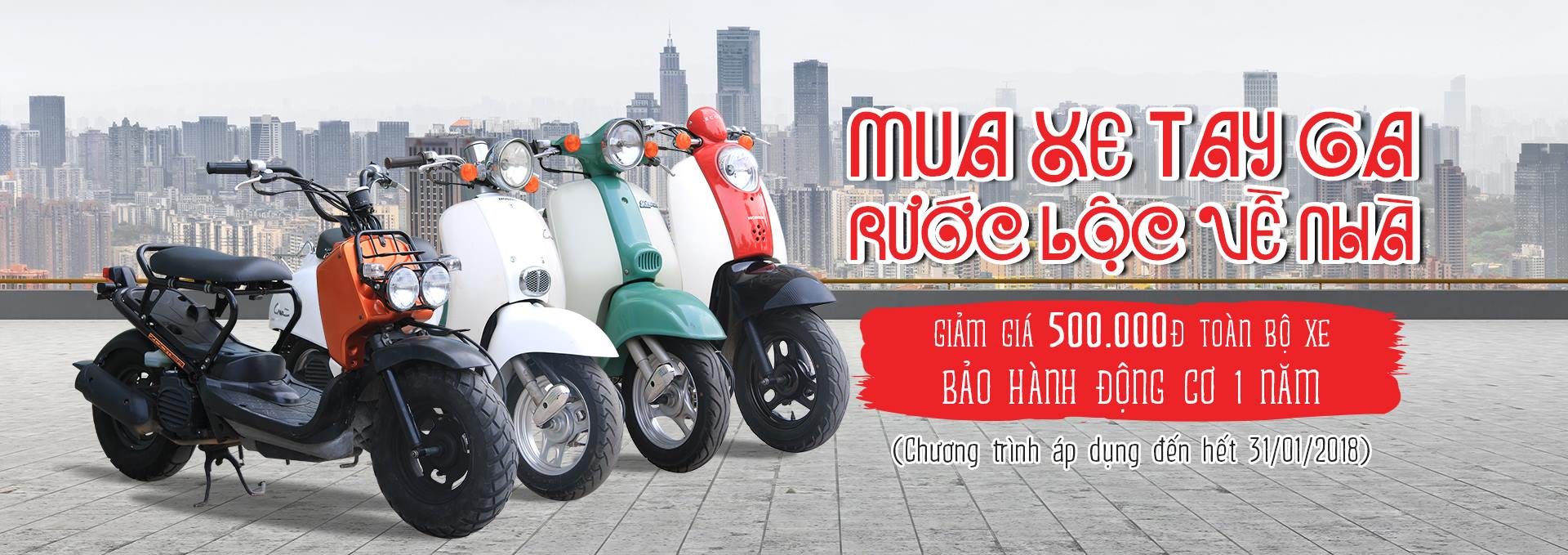 Mua xe tay ga, rước lộc về nhà Mua xe tay ga, rước lộc về nhà