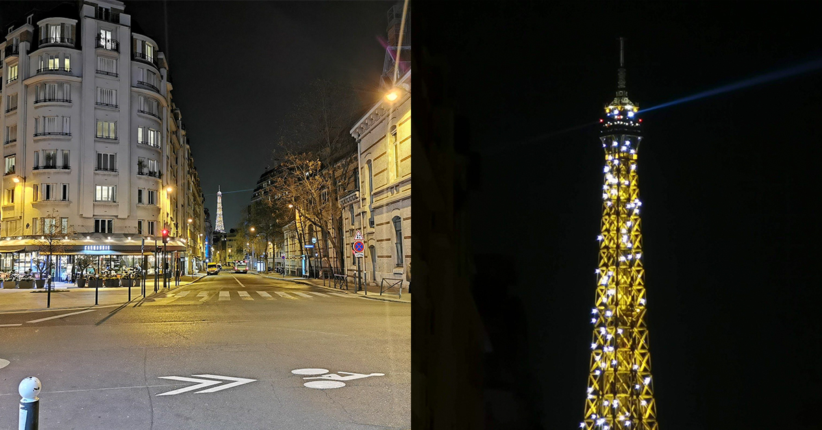 Hình ảnh thực tế chụp tháp eiffel bằng Huawei P30 Pro