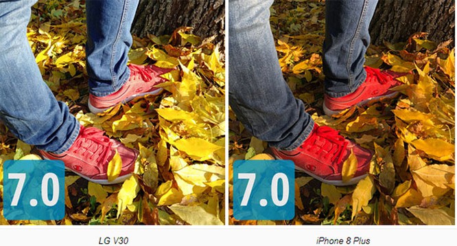 So sánh camera của LG V30, iPhone 8 Plus, Samsung Note 8 và HTC U11- Ảnh: Phonearena