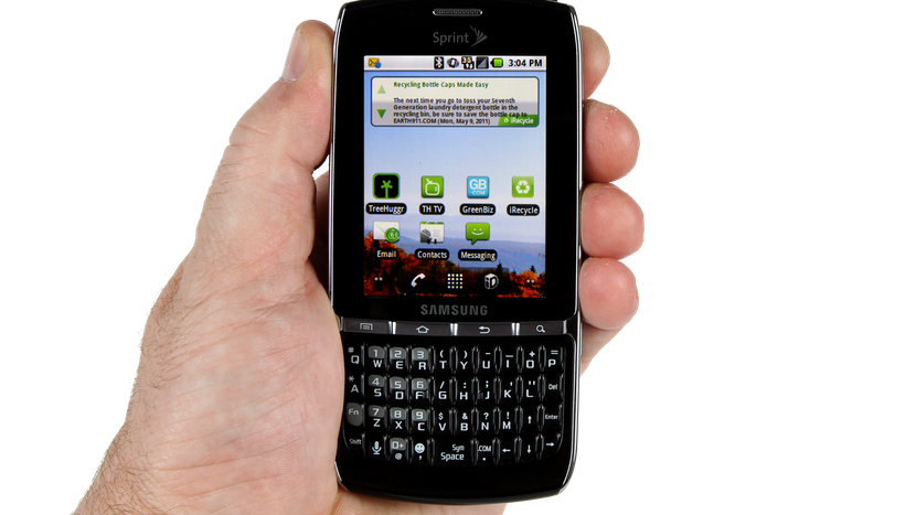 Màn hình 2,8" cùng bàn phím vật lý của chiếc Samsung Replenish