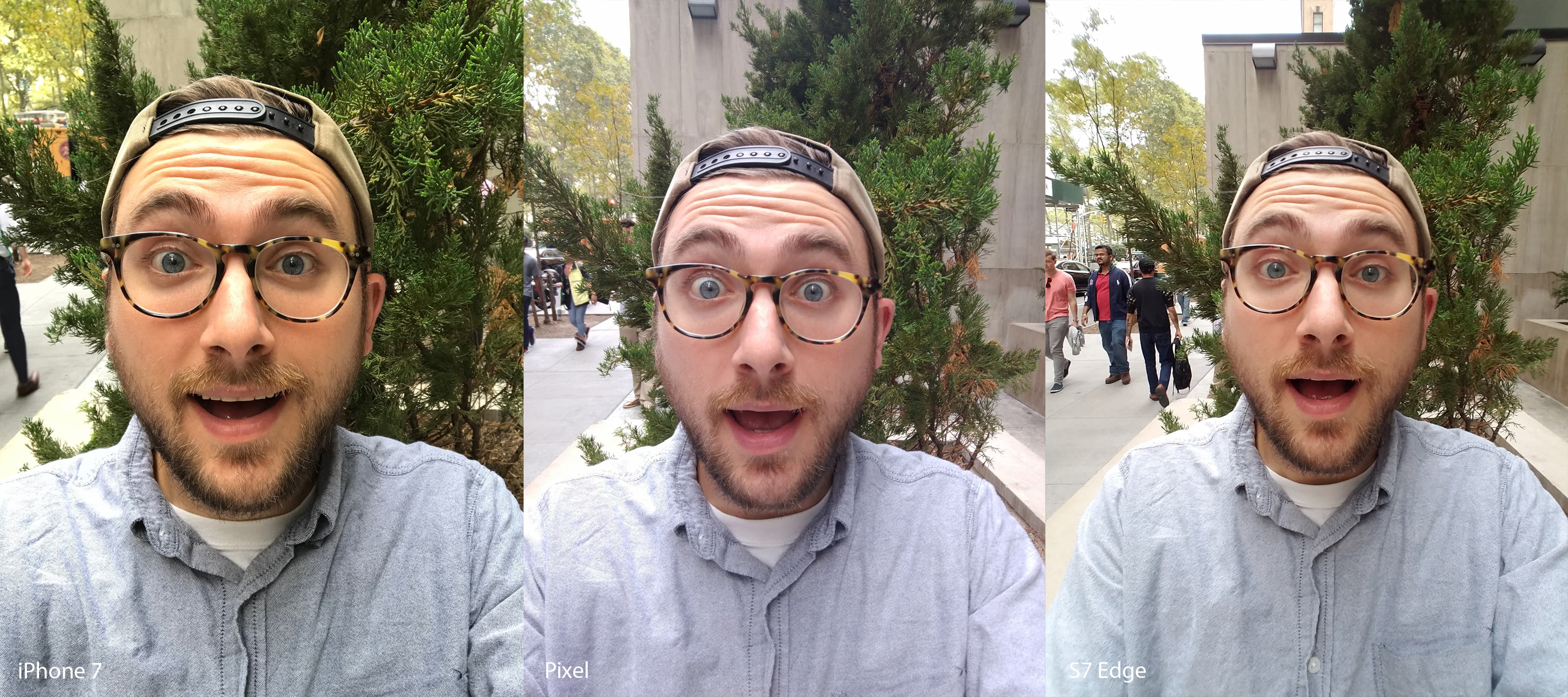 Ảnh chụp selfie của 3 thiết bị đình đám nhà Samsung, Apple và Google