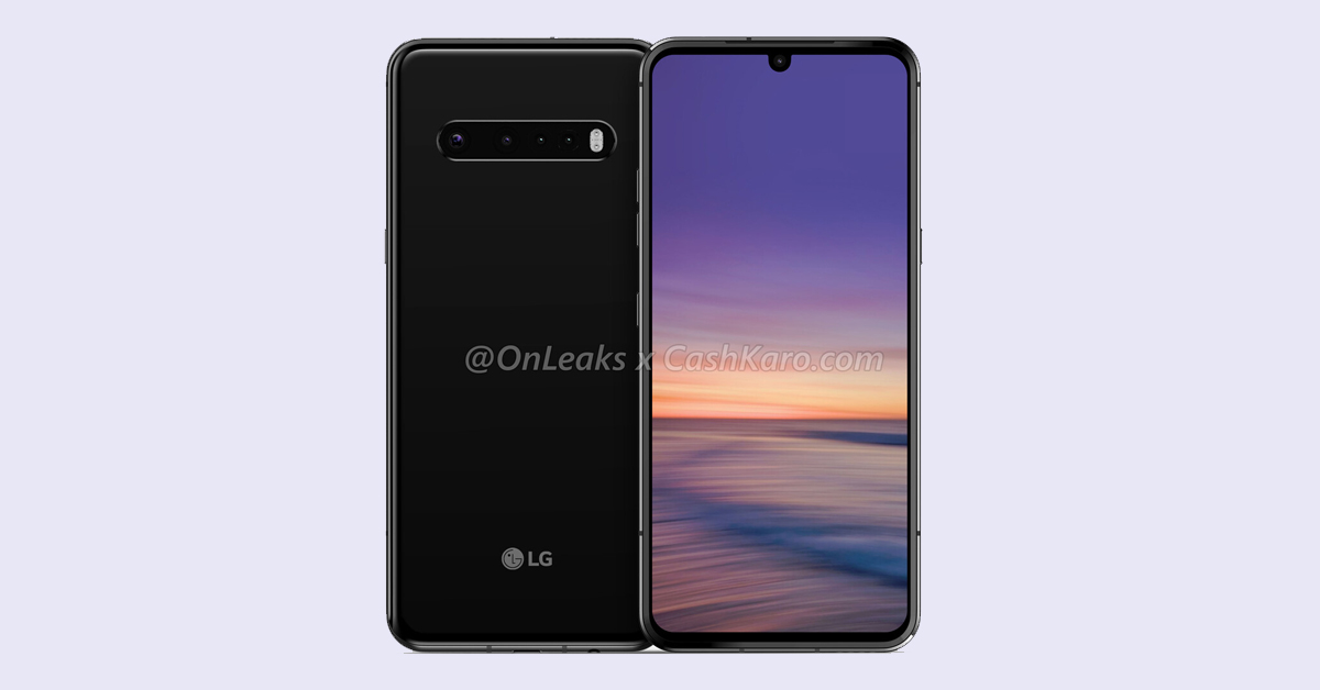Cụm 4 camera của LG G9 được xếp thành hàng ngang giống hệt so với chiếc Galaxy S10+