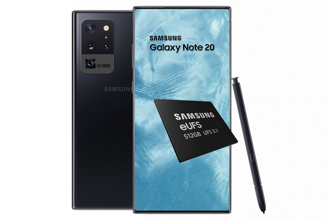 Galaxy Note 20 sẽ là chiếc smartphone đầu tiên được trang bị bộ nhớ eUFS 3.1 512GB