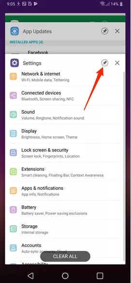 Cách ghim ứng dụng