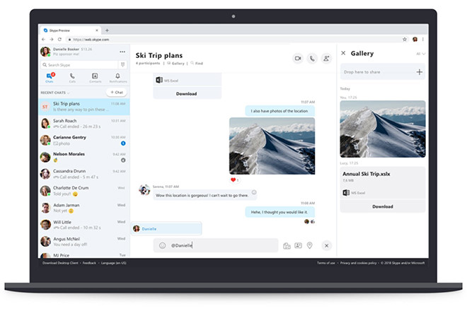 Skype doanh nghiệp có rất nhiều tính năng hỗ trợ