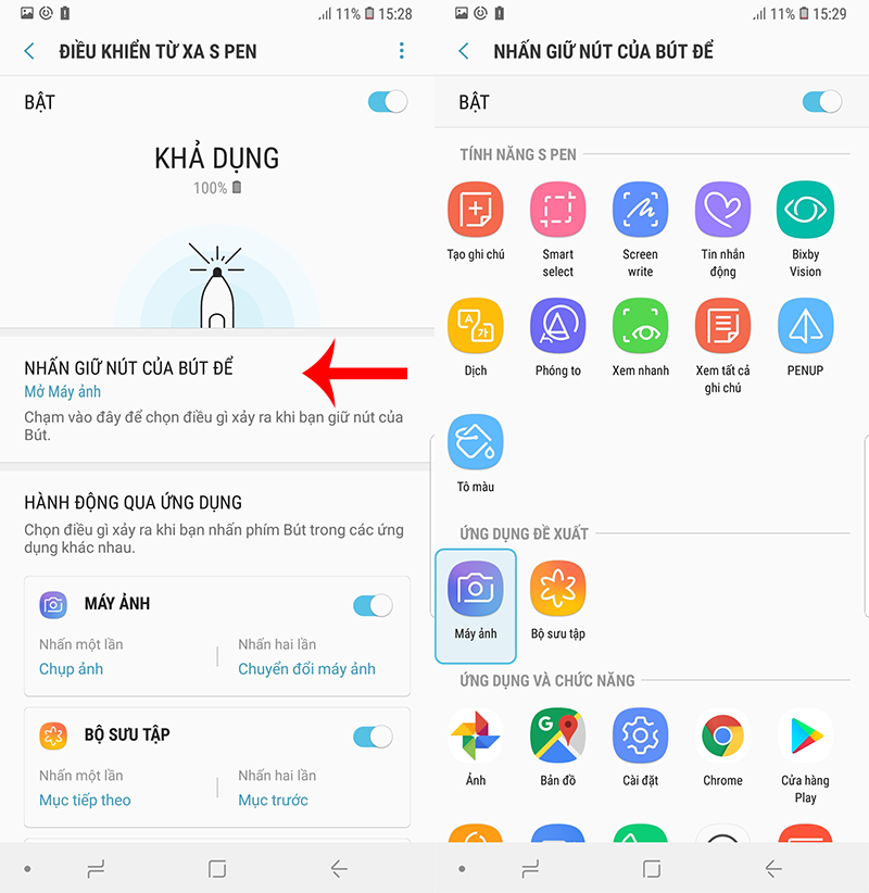 Tính năng của S Pen trên Galaxy Note 9