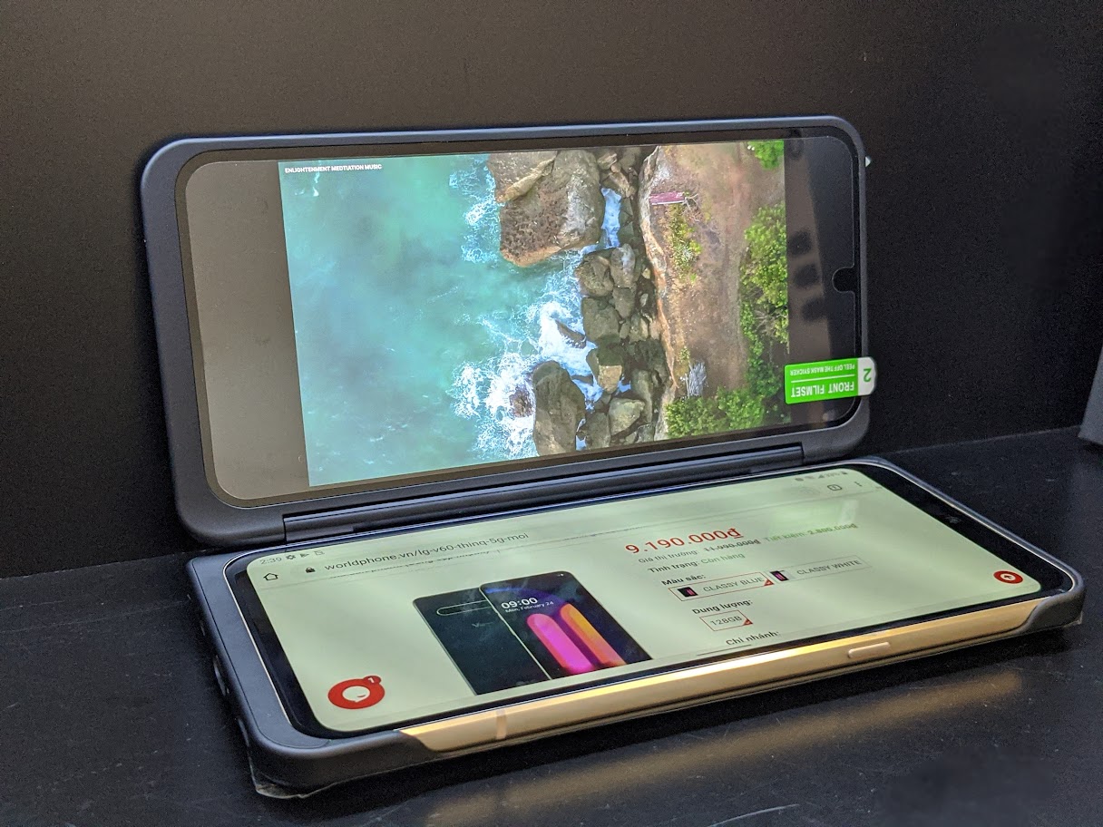 Với phiên bản 2 màn hình của LG V60 chắc chắn sẽ hứa hẹn trải nghiệm chơi game độc đáo