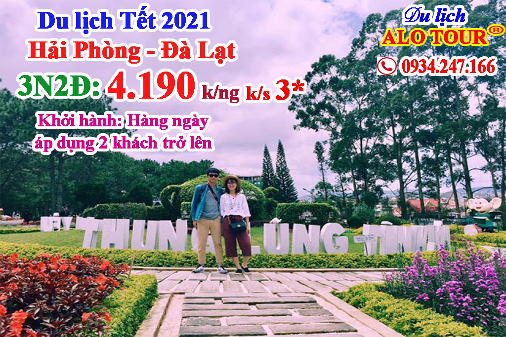 Tour du lịch Hải Phòng Đà Lạt dịp Tết Âm, Dương lịch 2020