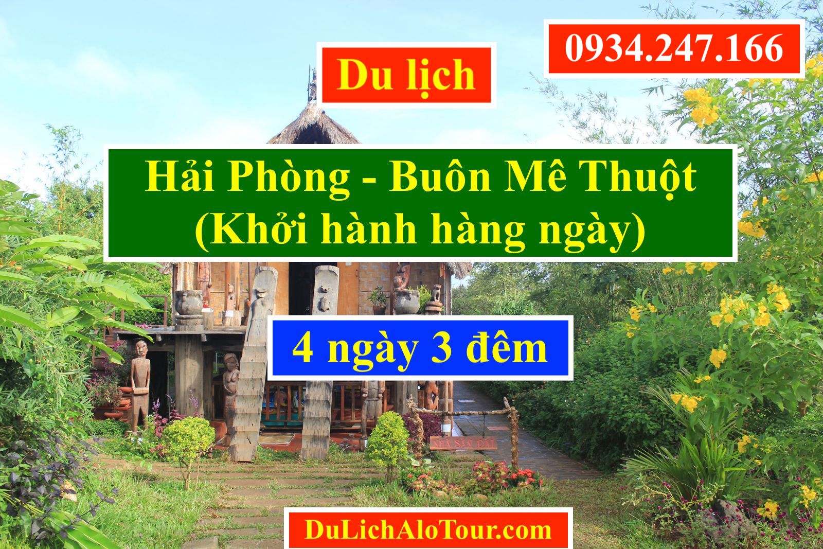 Tour du lịch Hải Phòng Buôn Ma Thuột 4N3Đ giá rẻ