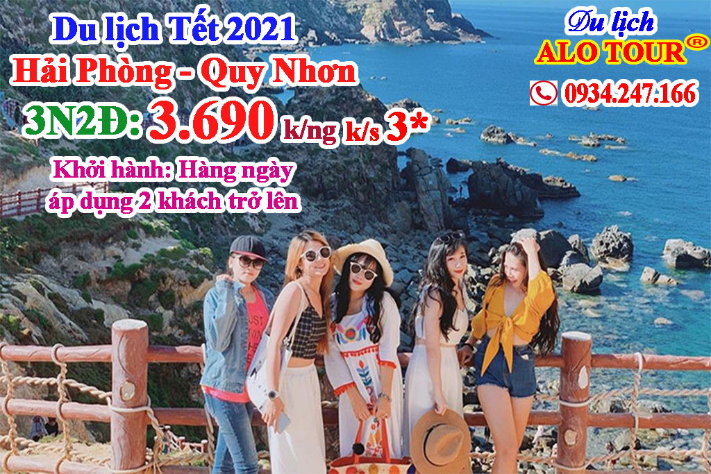 Tour du lịch Hải Phòng Quy Nhơn dịp Tết Âm, Dương lịch 2020