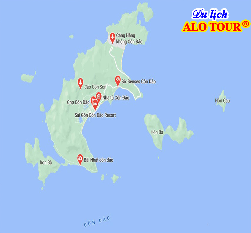 Bản đồ du lịch Côn Đảo 2021