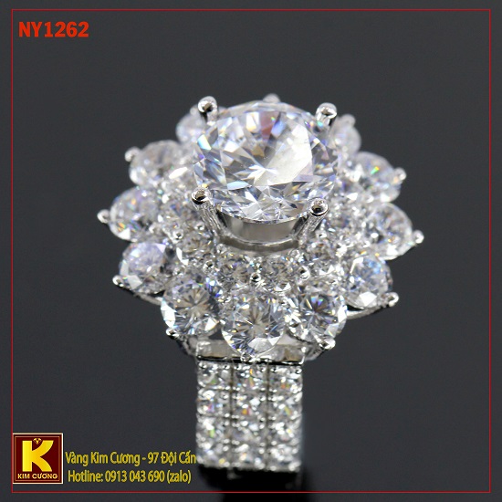 đặt làm nhẫn vàng trắng theo yêu cầu