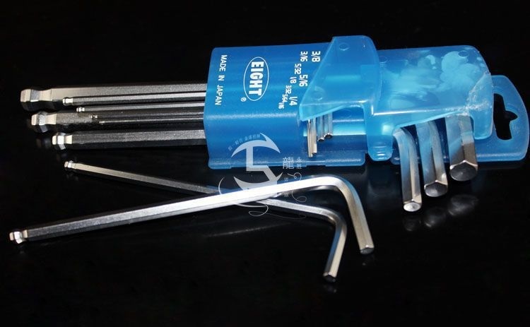 Bộ lục giác chìm EIGHT, bộ lục giác hệ inch, bộ lục giác nhập khẩu