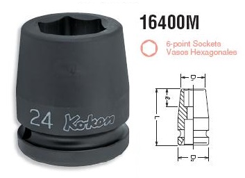 Đầu khẩu 3/4 inch, Koken 16400M, Koken Nhật