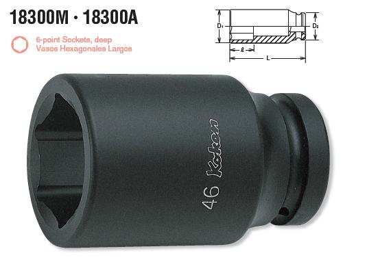 Đầu khẩu Koken, khẩu Koken 1 inch, đầu khẩu dùng cho súng 1 inch, 18300M Koken