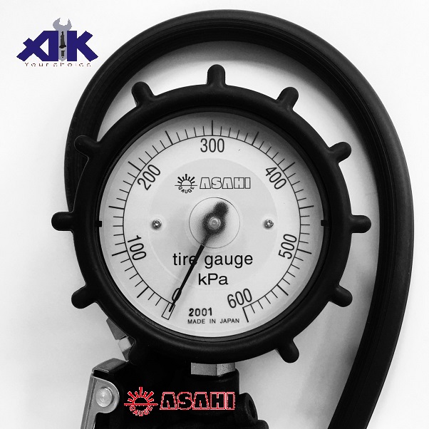 Mặt đồng hồ bơm lốp, mặt đồng hồ phản quang, AG-8006-4 Asahi
