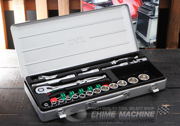 Bộ đầu tuýp Nhật loại 1/2 inch, bộ tuýp 19 chi tiết 13 đầu tuýp 6 cạnh