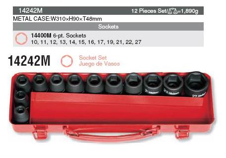 Bộ đầu khẩu Koken 1/2 inch, Koken 14241M, bộ đầu khẩu 12 chi tiết