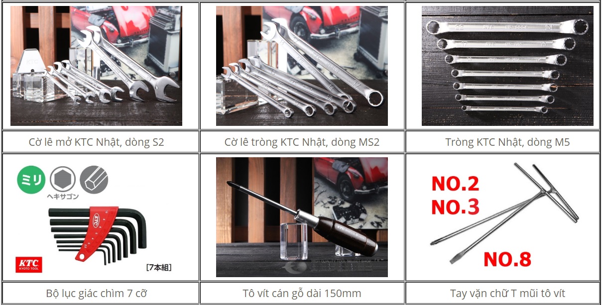 Bộ dụng cụ bảo dưỡng xe máy, bộ dụng cụ chung sửa xe
