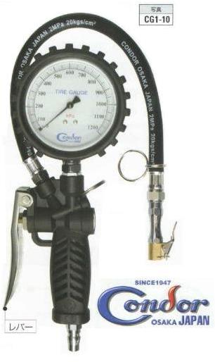Bơm lốp ô tô, bơm lốp xe tải, bơm lốp với dải đo 0-1200KPa, Condor CG1-10