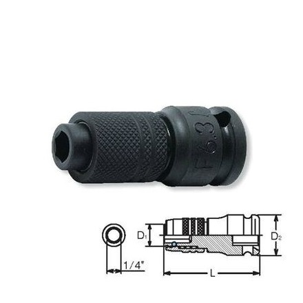 Đầu vặn vít dùng cho súng 1/2 inch, Koken 14142-F6.3