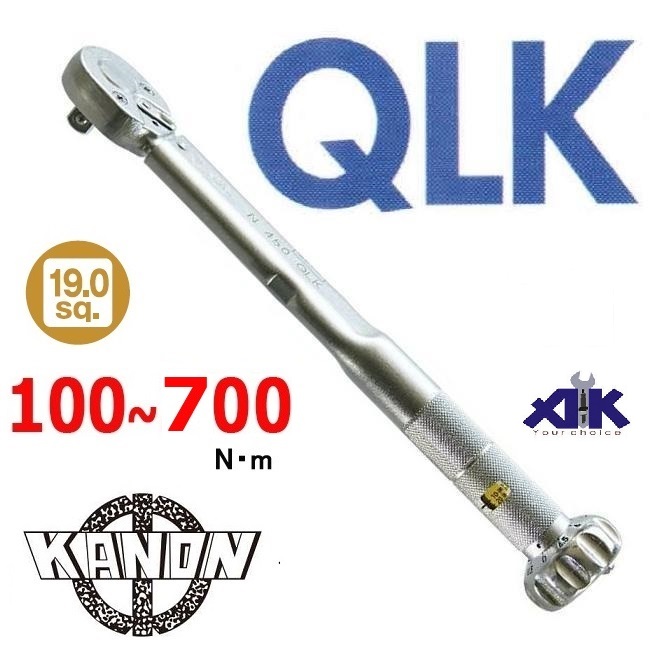 Cần xiết lực 3/4 inch, N700QLK, cần xiết lực dải lực 100Nm đến 700Nm