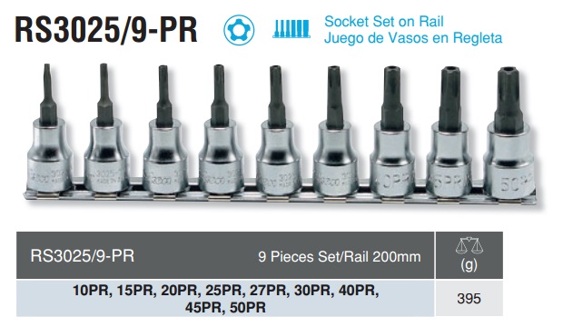 Bộ đầu sao 5 cạnh Koken, Koken RS3025/9-PR