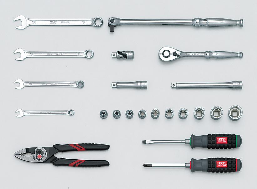 Bộ dụng cụ gia đình, bộ dụng cụ 22 chi tiết, KTC SK322P, bộ đò dùng trong gia đình