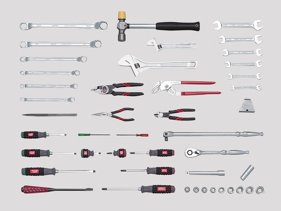 Bộ dụng cụ 44 chi tiết, KTC SK4441S, bộ dụng cụ nhập khẩu, bộ đồ sửa chữa