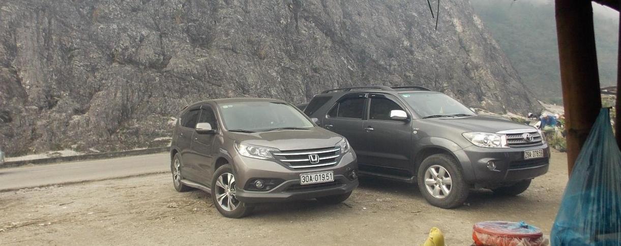 Xe CR-V đổ đèo Thung Khe, xe CR-V đi tuyến Mai Châu Hòa Bình