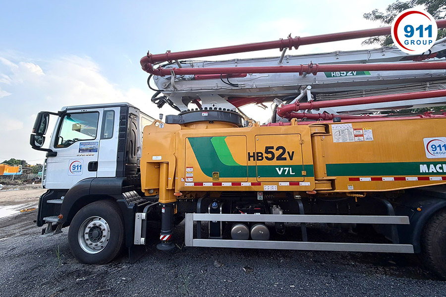 bê tông cần dài 52m