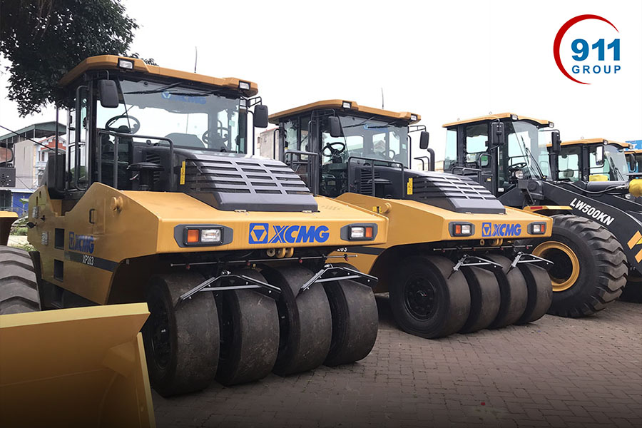 Lu rung bánh lốp XCMG