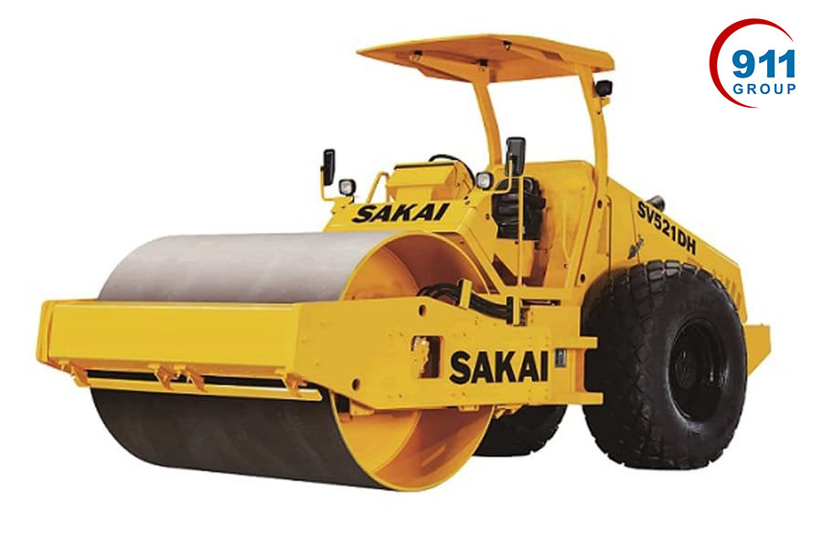 Xe lu bánh thép 25 tấn Sakai