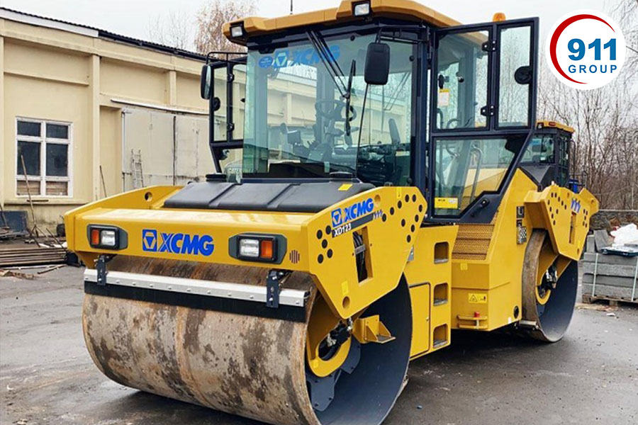 Xe lu bánh thép 10 tấn