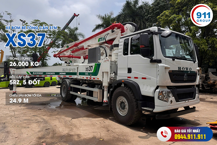 Xe bơm bê tông cần 37M