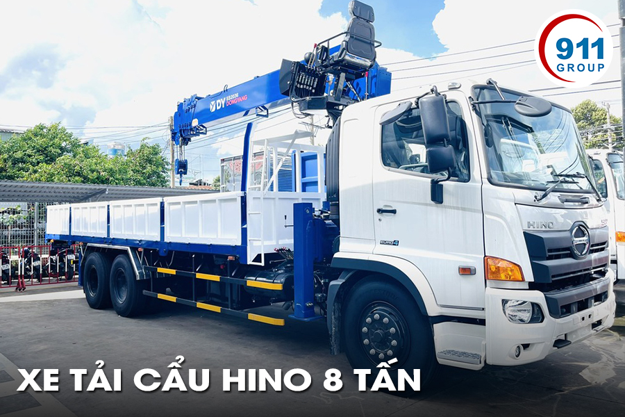 Xe Tải Cẩu Hino 8 Tấn