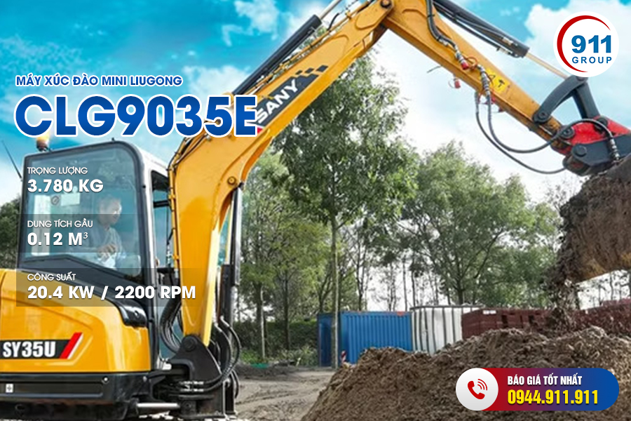 Máy xúc đào mini  - Model SY35U