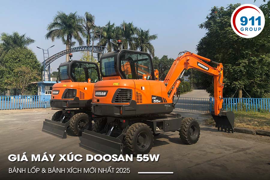 máy xúc doosan 55w giá bao nhiều